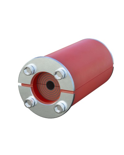 Проходка круглая, нержавеющая, D300х70 мм для кабелей D140-240 мм (DXF311B): Проходка круглая, нержавеющая в Бийске
