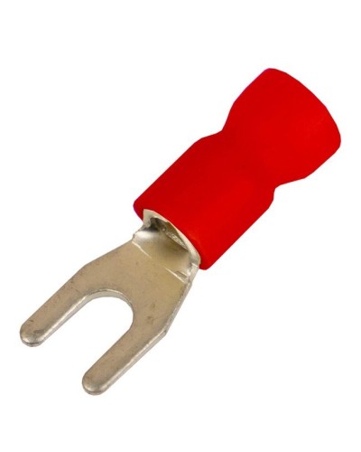 Наконечник вилочный НВИ 0,25-1,5 М3,5 (D3,7мм) (100 шт) (2A135P-EE-PVC). Наконечник вилочный с изолированным фланцем ПВХ. ДКС в Бийске