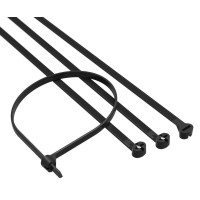 Хомут 3,6x140 P6.6, черный (100шт) (21309SR): Хомут с двойным замком