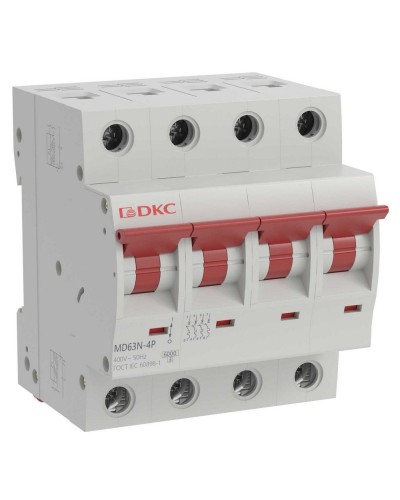 YON max MD63N 4P 40А 6кА C (MD63N-4PC40). Автоматический выключатель. ДКС в Бийске