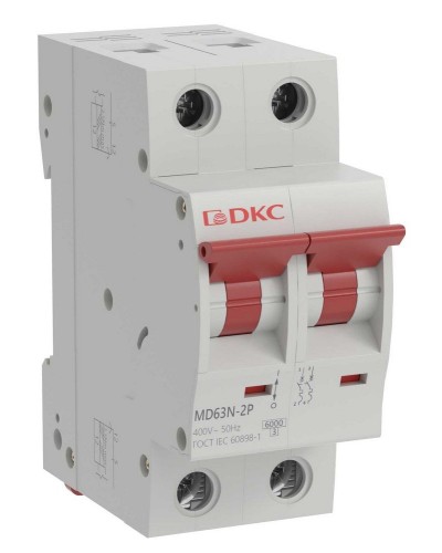 YON max MD63N 2P 16А 6кА C (MD63N-2PC16). Автоматический выключатель. ДКС в Бийске
