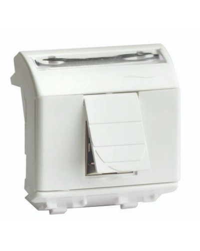 Розетка RJ-45 Brava 2 модуля слоновая кость (75655S): Розетка компьютерная с двумя разъёмами в Бийске