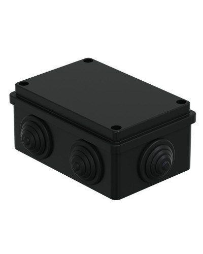 Коробка JBS120 120х80х50, 6 вых., IP55, черная (44008BL-1). Коробка монтажная. Экопласт в Бийске