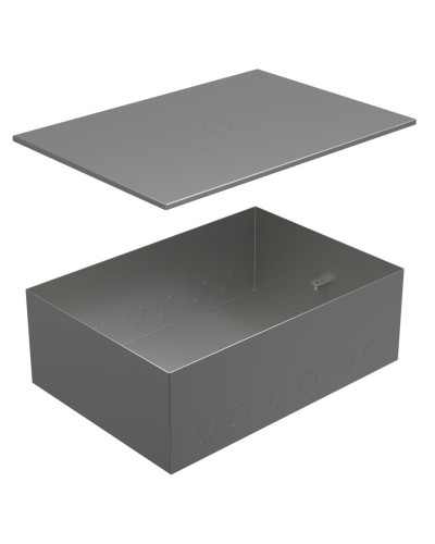 Коробка металлическая с крышкой для заливки в пол BOX/6-8 (70161): Коробка металлическая с крышкой для заливки в пол 249,6х167,6х75мм, для люков 70062, 70082 в Бийске