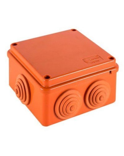 Коробка JBS100 100х100х55, 6 вых., 9P, (0,15-2,5мм²) (43417HF). Коробка монтажная, огнестойкая, без галогена. Экопласт в Бийске