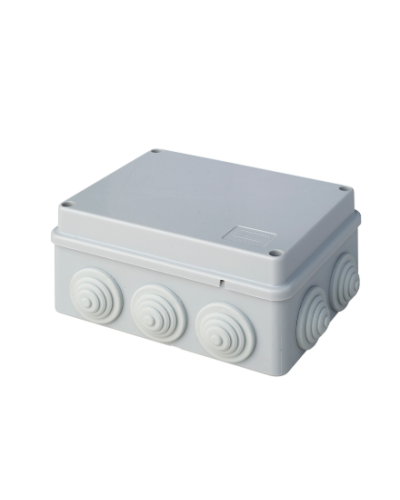 Коробка JBS150 150х110х70, 10 вых., 5P (1,5…6мм²) серая (43029HF-GR). Коробка монтажная, огнестойкая, без галогена. Экопласт в Бийске