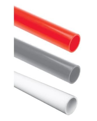 Ecoplast труба ПВХ гладкая, для аспирационной системы, D25, красная (33025-RD). Труба для аспирационной системы. Экопласт в Бийске