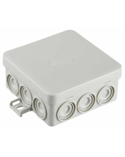 Коробка JBL085 85х85х38, 12 вых., 2P (0,15...4мм²) серая (43455HF-GR). Коробка монтажная, огнестойкая, без галогена. Экопласт в Бийске