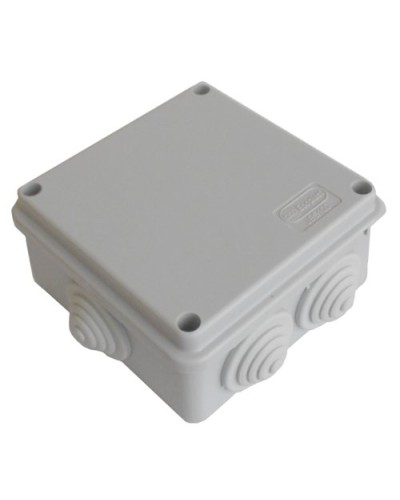 Коробка JBS100 100х100х55, 6 вых., 6P (1,5…4мм²) серая (43117HF-GR). Коробка монтажная, огнестойкая, без галогена. Экопласт в Бийске