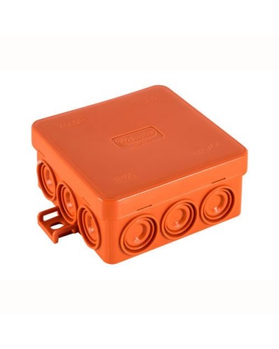 Коробка JBL085 85х85х38, 12 вых., 5P (0,15...4мм²) (43565HF). Коробка монтажная, огнестойкая, без галогена. Экопласт в Бийске