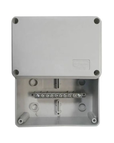 Коробка (КУП) JBS080 85х85х40, 6 вых, IP44 (44006KP): Коробка уравнивания потенциалов (КУП), 6х9мм, 8 зажимов в Бийске