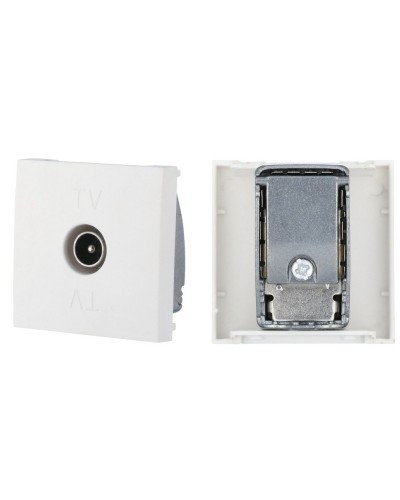 Розетка TV оконечная, белый LK45 (852104). Розетка TV. Экопласт в Бийске