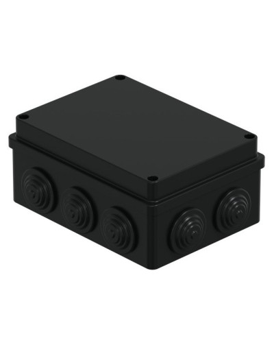 Коробка JBS150 150х110х70, 10 вых., IP55, черная (44009BL-1). Коробка монтажная. Экопласт в Бийске