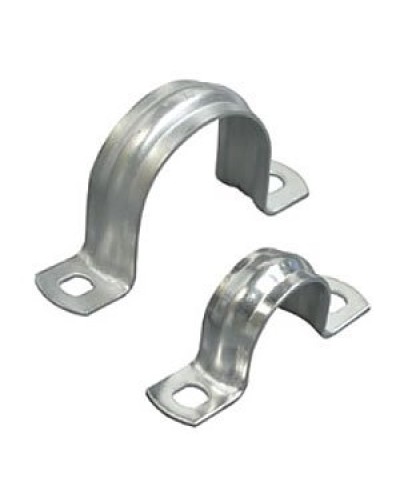 Скоба двухлапковая D50 с двумя отверстиями (50шт) (43650-50): Скоба оцинкованная в Бийске