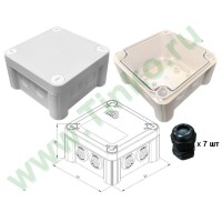 КМ-1212(П)-IP66(П6-12). Коробка монтажная. Гефест