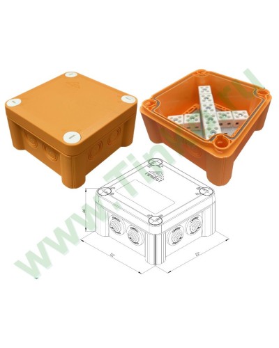 КМ-О-1212(П)(18к)-IP55: Коробка монтажная огнестойкая в Бийске