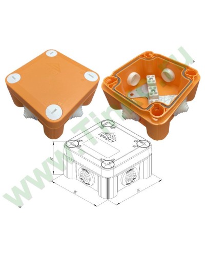 КМ-О-1010(П)(8к)-IP55: Коробка монтажная огнестойкая в Бийске