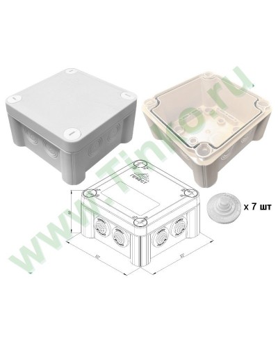 КМ-1212(П)-IP55. Коробка монтажная. Гефест в Бийске