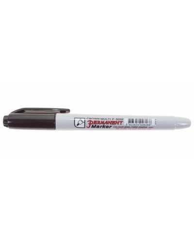 Маркер перманентный Crown «Multi Marker Super Slim» 1 мм, черный, пулевидный (08-8001): Ручка для маркировки в Бийске