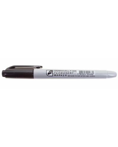 Маркер перманентный Crown «Multi Marker Slim» 2 мм, черный, пулевидный (08-8201): Ручка для маркировки в Бийске