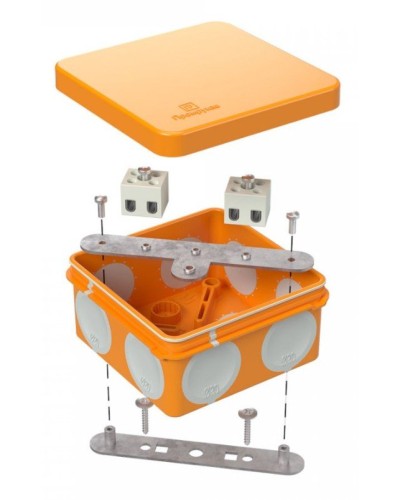 Коробка огнестойкая 80х80х40 (60-0210-FR2.5-4). Коробка огнестойкая для открытой установки. Промрукав в Бийске