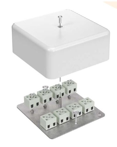 Коробка огнестойкая 103х103х45 для кабель-канала (40-0470-FR6.0-6). Коробка огнестойкая для кабель-канала. Промрукав в Бийске