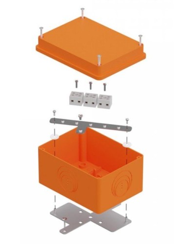 Коробка огнестойкая 150х110х90 E15-E120 для о/п (40-0351-FR2.5-6). Коробка огнестойкая для открытой установки. Промрукав в Бийске
