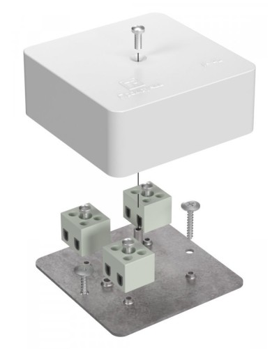 Коробка огнестойкая 75х75х30 (40-0450-FR1.5-6). Коробка огнестойкая для открытой установки. Промрукав в Бийске