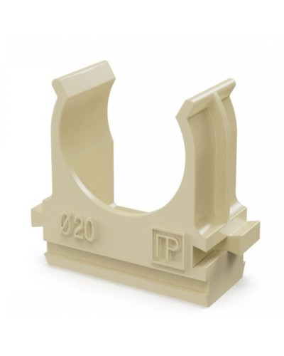 Крепёж-клипса для труб АБС-пластик сосна D20 (100 шт) (PR13.0049). Крепление для труб ПВХ. Промрукав в Бийске