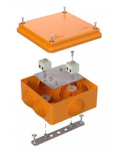 Коробка огнестойкая 100х100х50 (40-0300-FR2.5-4). Коробка огнестойкая для открытой установки. Промрукав в Бийске