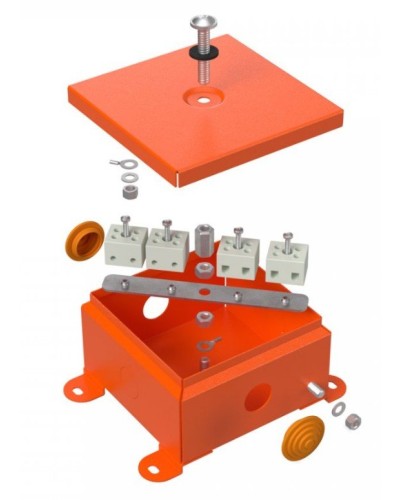 Коробка металлическая огнестойкая 110х110х65 (70-0360-FR2.5-4). Коробка металлическая огнестойкая. Промрукав в Бийске