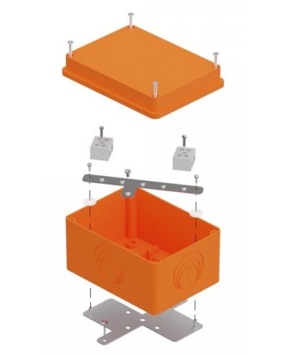 Коробка огнестойкая 150х110х90 E15-E120 для о/п (40-0351-FR10.0-4). Коробка огнестойкая для открытой установки. Промрукав в Бийске