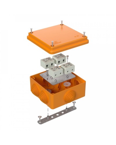 Коробка огнестойкая 100х100х50 для о/п (40-0300-FR6.0-8). Коробка огнестойкая для открытой установки. Промрукав в Бийске