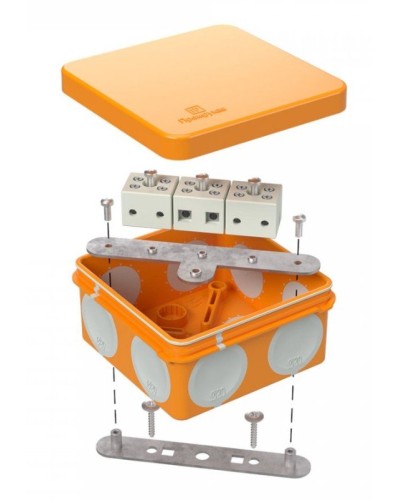 Коробка огнестойкая 60-0210-FR6.0-6 Е15-Е120 80х80х40. Коробка огнестойкая для открытой установки. Промрукав в Бийске