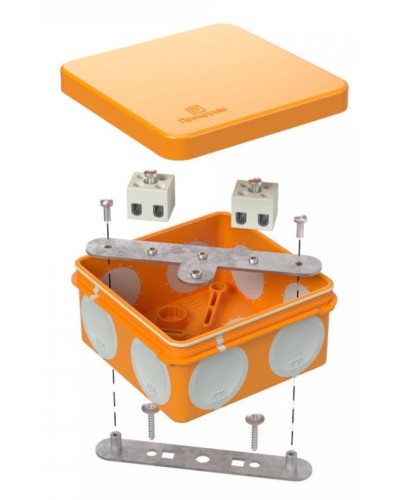 Коробка огнестойкая 80х80х40 (60-0210-FR2.5-6). Коробка огнестойкая для открытой установки. Промрукав в Бийске