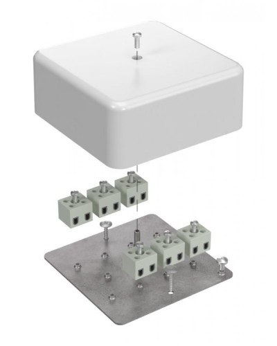 Коробка огнестойкая 103х103х45 (латунь) (40-0470-FR2.5-12-Е60). Коробка огнестойкая для открытой установки. Промрукав в Бийске