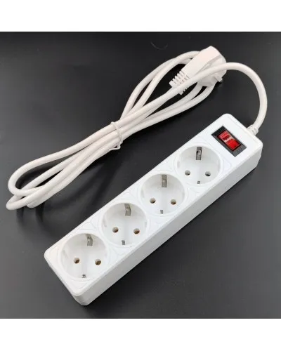 SP4W-530 GARDA. Сетевой фильтр 4 розетки,3м, белый. 5bites в Бийске