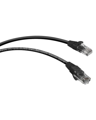 PC-UTP-RJ45-Cat.5e-0.15m-BK-LSZH (9534c), чёрный. Патч-корд медный. CABEUS в Бийске