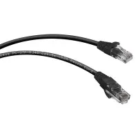 PC-UTP-RJ45-Cat.5e-1m-BK-LSZH (9537c), чёрный. Патч-корд медный. CABEUS