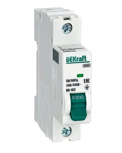 ВА-103 1P 25А 6кА (12275DEK). Автоматический выключатель. DEKraft в Бийске