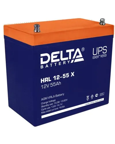 Delta HRL 12-55 X. Аккумулятор герметичный свинцово-кислотный. Delta в Бийске