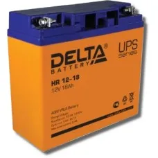 Delta HR 12-18. Аккумулятор герметичный свинцово-кислотный. Delta