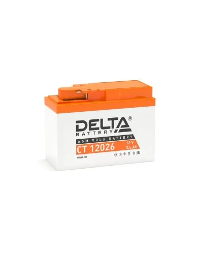 Delta CT 12026. Аккумулятор герметичный свинцово-кислотный стартерный. Delta в Бийске