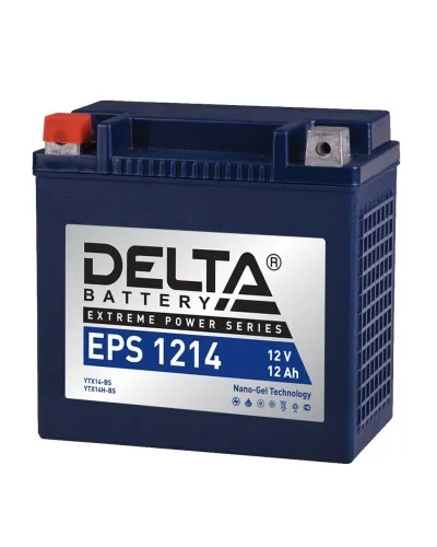 Delta EPS 1214. Аккумулятор герметичный свинцово-кислотный стартерный. Delta в Бийске