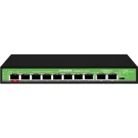 DSP208F-2F-T120 DSP208F-2F-T120 V1 (L2) 10х100Мбит/с 8PoE 8PoE+ 120W. Коммутатор с питанием по PoE. Digma