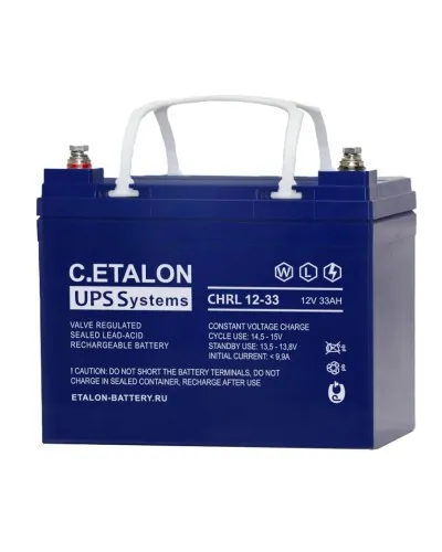 C.ETALON CHRL 12-33. Аккумулятор герметичный свинцово-кислотный. ETALON в Бийске