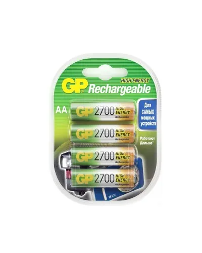 GP 270AAHC AA (GP 270AAHC-2DECRC4), упак. 4 шт.. Перезаряжаемые аккумуляторы. GP Batteries в Бийске