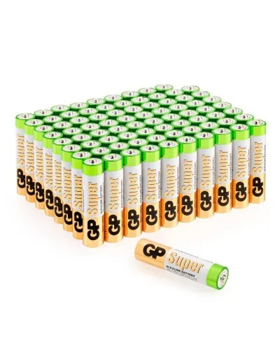 GP Super Alkaline 24A AAA (GP 24A-2CRVS80), упак. 80 шт.. Алкалиновые батарейки. GP Batteries в Бийске