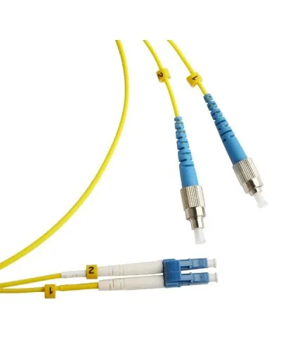 FC-D2-9-FC/UR-LC/UR-H-1M-LSZH-YL. Патч-корд волоконно-оптический FC/UPC-LC/UPC. Hyperline в Бийске