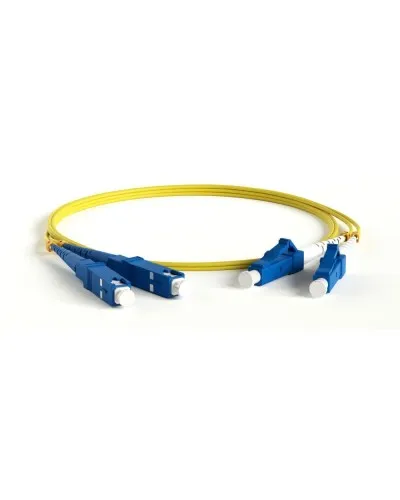 FC-D2-9A1-LC/UR-SC/UR-H-1M-LSZH-WH. Патч-корд волоконно-оптический LC-SC. Hyperline в Бийске